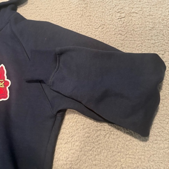Antigua Braves MLB Pullover Long-Sleeve Hoodie Color Navy Size M - Picture 3 of 7